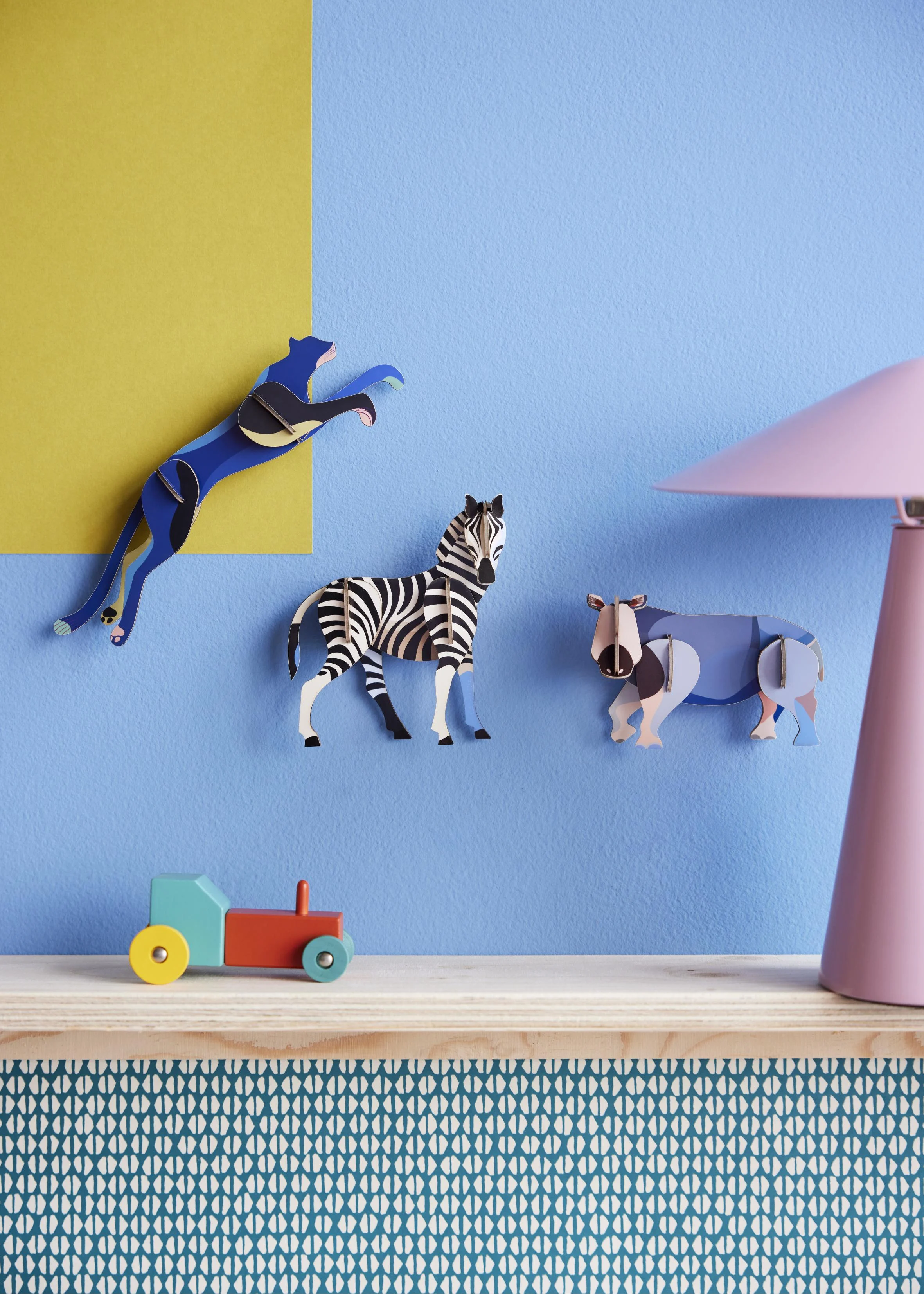 Wild Animals Panther Zebra Rhino Overview Portrait Picture